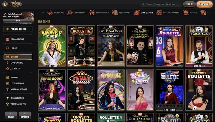 Gransino Live Casino Tische
